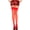 Red, variant on Women's Sheer Thigh High With Back Seam, Backseam Thigh High