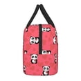 thumbnail image 4 of XMXT Reusable Lunch Bag Women, Cute Panda Love Background Large Lunchbox Insulated Lunch Box for Work School, Multicolor, 4 of 9