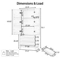 thumbnail image 4 of 70" Tall Kitchen Pantry, Modern Pantry Storage Cabinet with 6 Door Shelves and 3 Drawers, Wooden Cupboard for Kitchen, Dining Room, Living Room and Bathroom, Black, 4 of 9