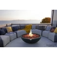 thumbnail image 5 of Sol Living Rose Bowl Natural Gas Fire Pit for Outside Outdoor Firepit Table Firepit Concrete Fire Table Patio Heater Fireplace Lava Rock 60,000 BTUs - Dark Grey, 48 x 48 Inches, 5 of 9