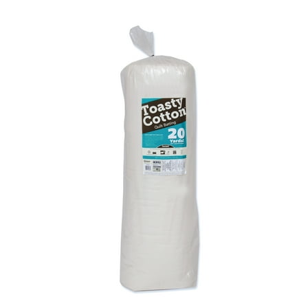 Fairfield Toasty Cotton Quilt Batting, For Clothing, Quilting, and Wall Hangings, 90" x 20-yd Roll