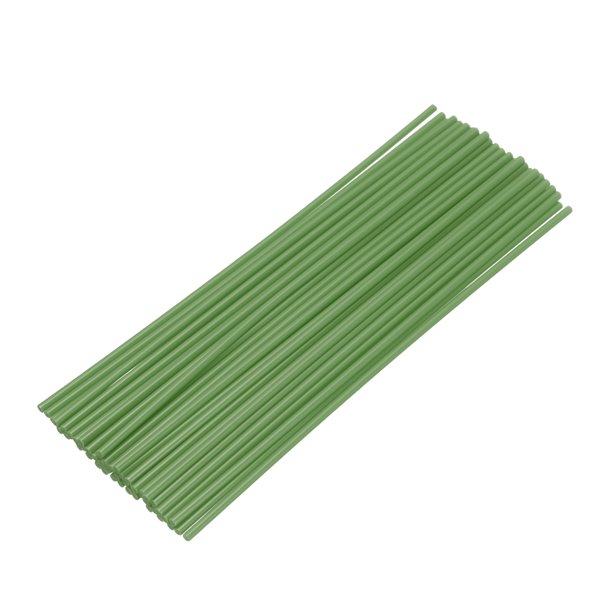Uxcell 50 Pcs Recargas de Bolígrafo 3D, Filamento de Baja Temperatura de Impresión 2.5mm x 15cm Paquetes de Recarga de Filamento PCL, Solo Soporta para Bolígrafo 3D, Verde Oscuro