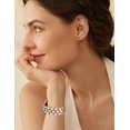 thumbnail image 4 of Wearlizer Metal Bracelet Compatible with Samsung Galaxy Watch 7/6/5/4, Enamel Stainless Steel Strap Women for Galaxy Watch FE/5 Pro/6 Classic/4 Classic/3/Active 2/Active, 20mm, 4 of 5