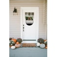 thumbnail image 2 of Grown Locally Pumpkins Door Sign Home Decor Round Wood Wreaths Wall Hanging Sign Farmhouse Porch Sign Front Door Decoration for Housewarming Gift All Seasons Holiday,11In, 2 of 5