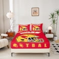 thumbnail image 3 of Erosebridal Soccer Lover Bed Sheets Set Twin Size, American Football Bed Sheets Twin, Eat Sleep Twin Sheet Sets, Super Cozy Bedroom Decorative, 3pcs, 3 of 6