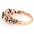 thumbnail image 3 of NYS Jewellrs 14K Rose Gold Plated 2.16 Ct Round Cut Brown Diamond Wedding Engagement Halo Ring 925 Sterling Silver For Women's -5.5, 3 of 3