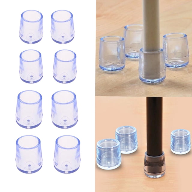 8pcs. Silla De Plástico Patas De Sils De Patas De Tapones De Silla Tapones De Guardias De Pierna Para Patas Redondas ( Macarena Almohadillas para patas de silla