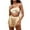 A#Beige360, variant on XIAOCHA Womens Santa Claus Print Lace Trim Pajama Set Loose Halter V Neck Sleepwear Soft Festive Sleep Pajamas Set
