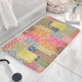 thumbnail image 3 of Pioneer Flower Floral Print Flannel Non Slip Door Rugs,Washable Door Mats Indoor,Decorative Door Mats,Dirt-Resistant and Absorbent Doormat for Entrance,Bedroom,Kitchen,Bathroom,23.5"x16", 3 of 5