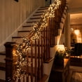 thumbnail image 4 of 71 Inch LED Glowing Black Ivy Garland, Artificial Hanging Black Fern Greenery Vines with Lights, Fake Leaves Swag for Halloween Thanksgiving Indoor Outdoor Garden Wall Party Decor, 4 of 9