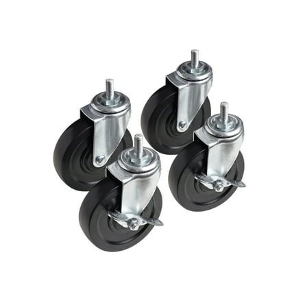 HSS 4" Heavy Duty Casters, 3/8" Bolt,  Weight Capacity 600 lbs
