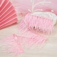 thumbnail image 4 of 3m Ostrich Feather Trim Fringe Craft 13cm Plumes Feathers with Satin Ribbon Tape Ornament Accessories for DIY Dress Sewing Clothes Accessories Costumes Decoration Pink, 4 of 9