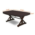 thumbnail image 2 of Covers & all Poker Table Cover 12 Oz Waterproof - 100% Weather Resistant Outdoor Game Table Cover with Elastic at 4 Sides (94" W x 44" D x 8" H Inches, Coffee), 2 of 7