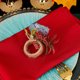 thumbnail image 5 of 2 servilleteros con rosas artificiales para San Valentín | Servilleteros de resina roja con flores artificiales | Decoración romántica de mesa de boda de aleación | Accesorios para cenas de, 5 of 6