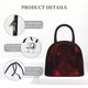 thumbnail image 4 of Fotbe Red Gothic Skeleton Throne Bolsa de Almuerzo con Estampado, Lonchera Aislada, Contenedor de Comida Reutilizable Tipo Cooler a Prueba de Fugas, 4 of 6