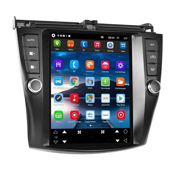 Android 12 Car Radio Stereo Fit for Honda Accord 2003 2004 2005 2006 2007, 9.7-inch Touch Screen Multimedia Video Player Support Carplay & Android Auto, with Bluetooth, Camera, 2 32G