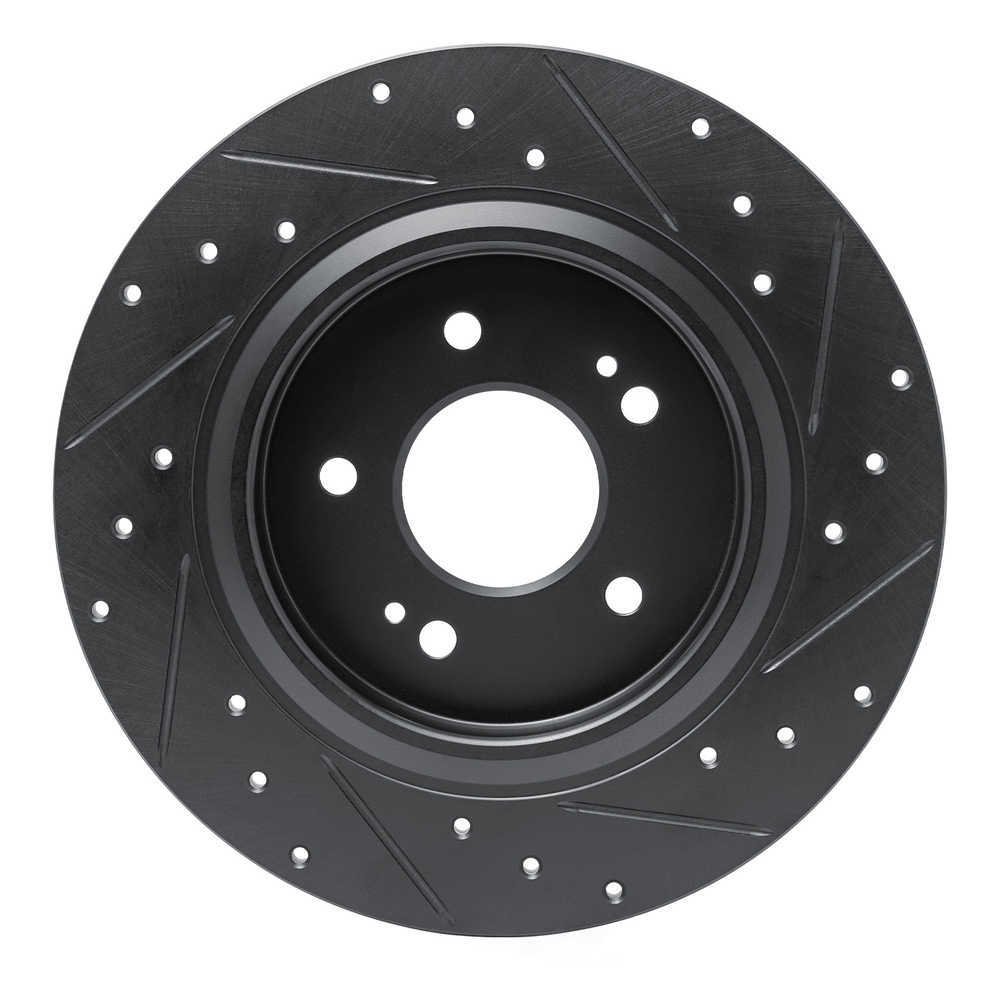 Dynamic Friction Company 633-03060L DFC Brake Rotor - Drilled And Slotted - Black