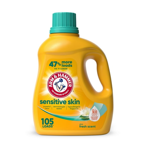 Detergente para ropa Arm & Hammer para piel sensible 3,1 L
