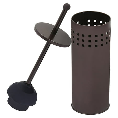 Toilet Plunger Set with Canister for Bathroom with quick Dry Holder in
