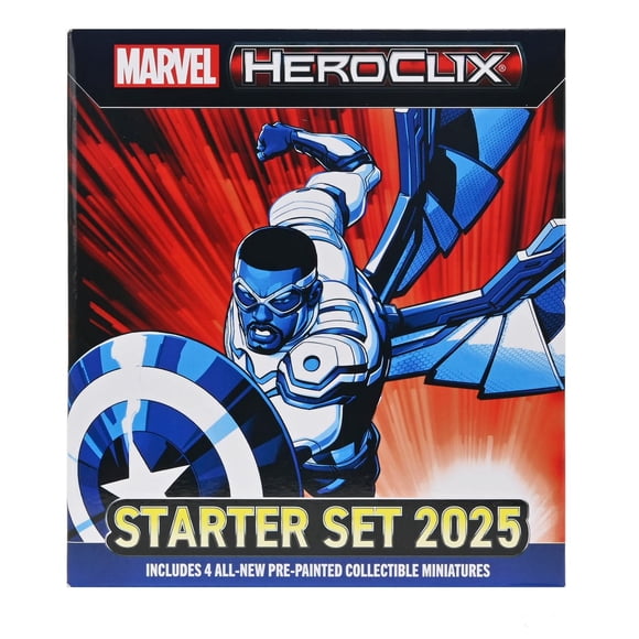 Set de inicio Marvel HeroClix 2025 WizKids con 4 figuras