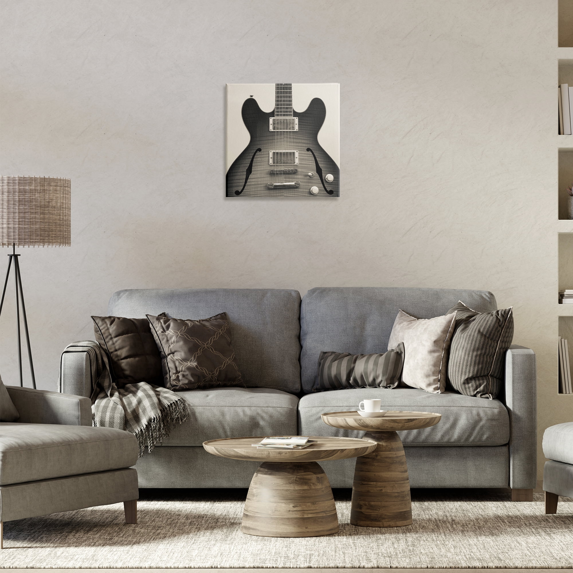 Stupell Industries Classy Electric Guitar Entertainment Photography Wrapped Canvas Art Print Wall Art, 17 x 17