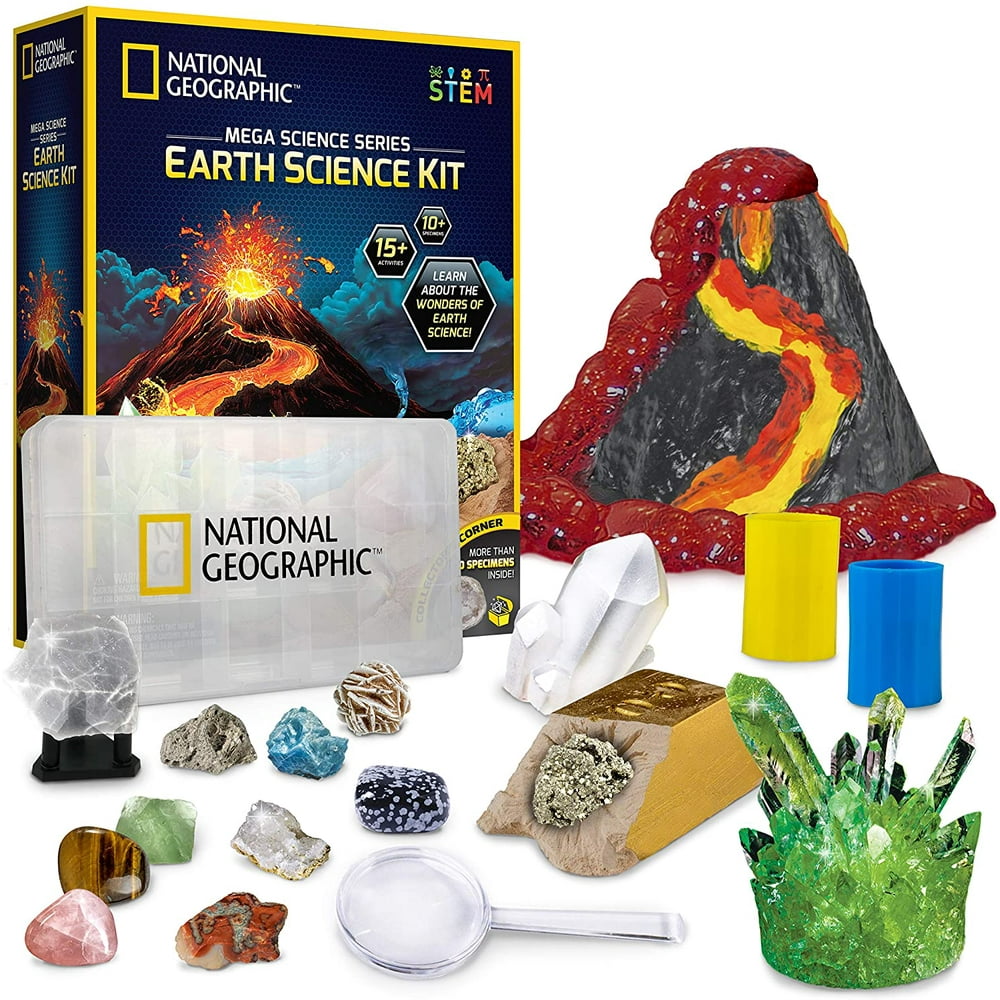 NATIONAL GEOGRAPHIC Earth Science Kit Over 15 Science Experiments