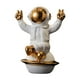 thumbnail image 1 of Figura de cosmonauta de porcelana, adorno de mesa, figura decorativa multiusos 12 x 10 x 16 cm, 1 of 9