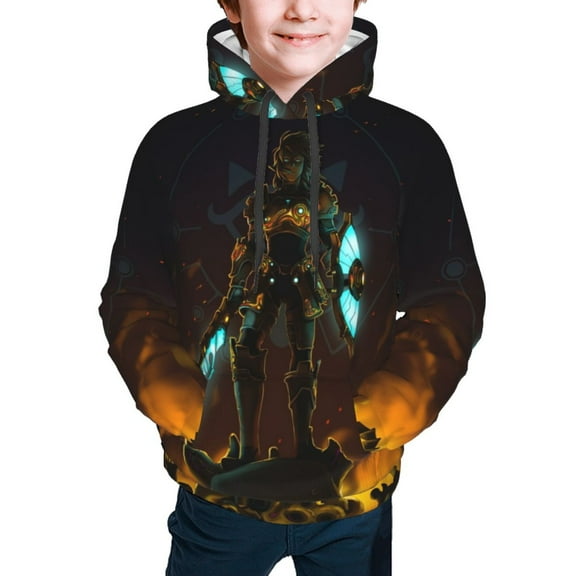 The Legend Of Zelda Kids' Hoodie 3d Print Sweatshirt Soft Pullover Hooded With Big Pockets For Boys Or Girls Small