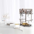 thumbnail image 7 of Fuleadture Mug Tree with Storage BasketMultifunctional Coffee Mug Holder,Fuleadture Mug Tree in home 12 Mug Capacity,(Bronze), 7 of 7