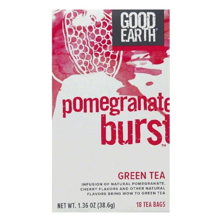 - Good Earth Pomegranate Burst Green Tea 18 ct (Pack of 6)