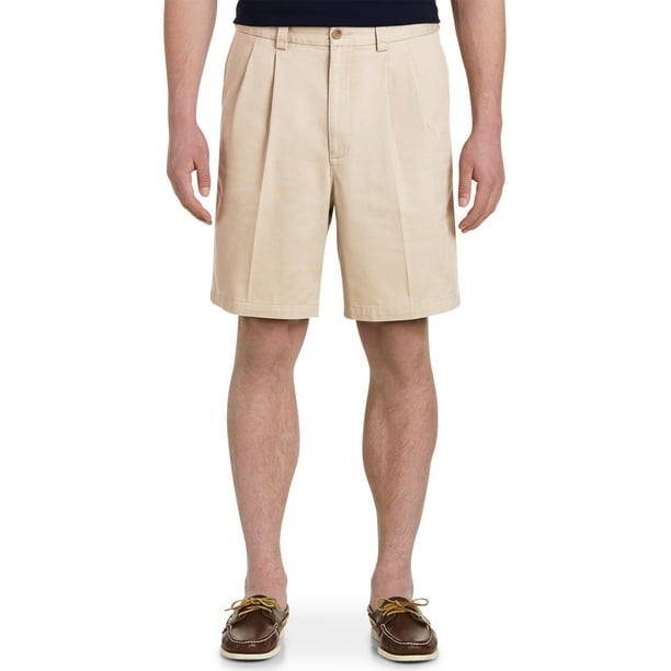 Harbor Bay by DXL Big and Tall Men's WaistRelaxer Pleated Shorts