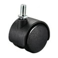 thumbnail image 3 of Ruedas de silla de oficina Uxcell de 1.5 pulgadas M8x15mm con freno, nylon, negras, paquete de 5, 3 of 5