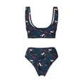 thumbnail image 5 of Daiia Christmas Dachshund Women's Bikini Set Two Piece Swimsuit High Waisted Bikini Adjustable Straps Bikini Perfect for Beach, Pool, and Summer Vacation-XX-Large, 5 of 9