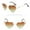 B, variant on Only Moment Sunglasses Mens Womens Metal Frame Ladies Heart Shape Sunglasses Love Eyewear