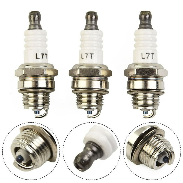 Durable For Petrol Lawnmowers Garden Strimmers Chainsaws Spark Plug Trimmer Part Silver White 3Pcs Golden Light