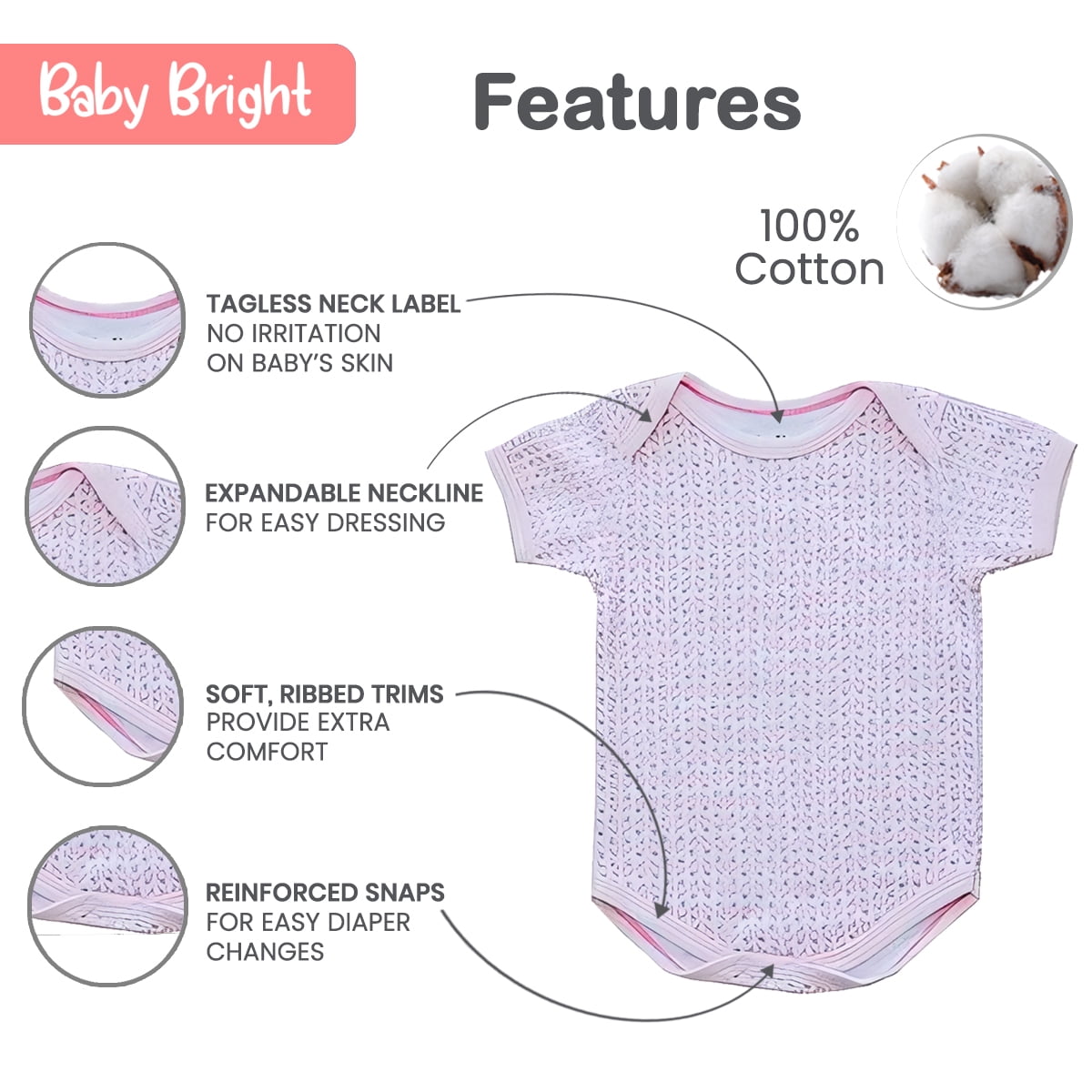 Baby Bright Newborn Essentials Baby Girl Outfits – 14pcs Baby Gift Set 0-3 Months, Newborn Baby Essentials, Baby Shower Gifts, Baby Mittens, Soft Baby Washcloths