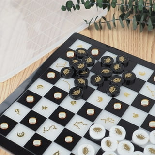 KingLEE Chess Board Resin Mold Set, 1 Pcs Large Checker Board Epoxy Ca –  ResinWorlds