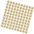 thumbnail image 3 of Shisuyan Brass Permanent Rivets Hexagon Studs Golden 100Set 6Mm, 3 of 8