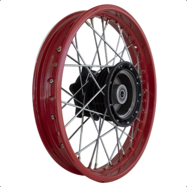 Rin Trasero 2.15x17 DM150 de Rayos Rojo Reforzado para Moto