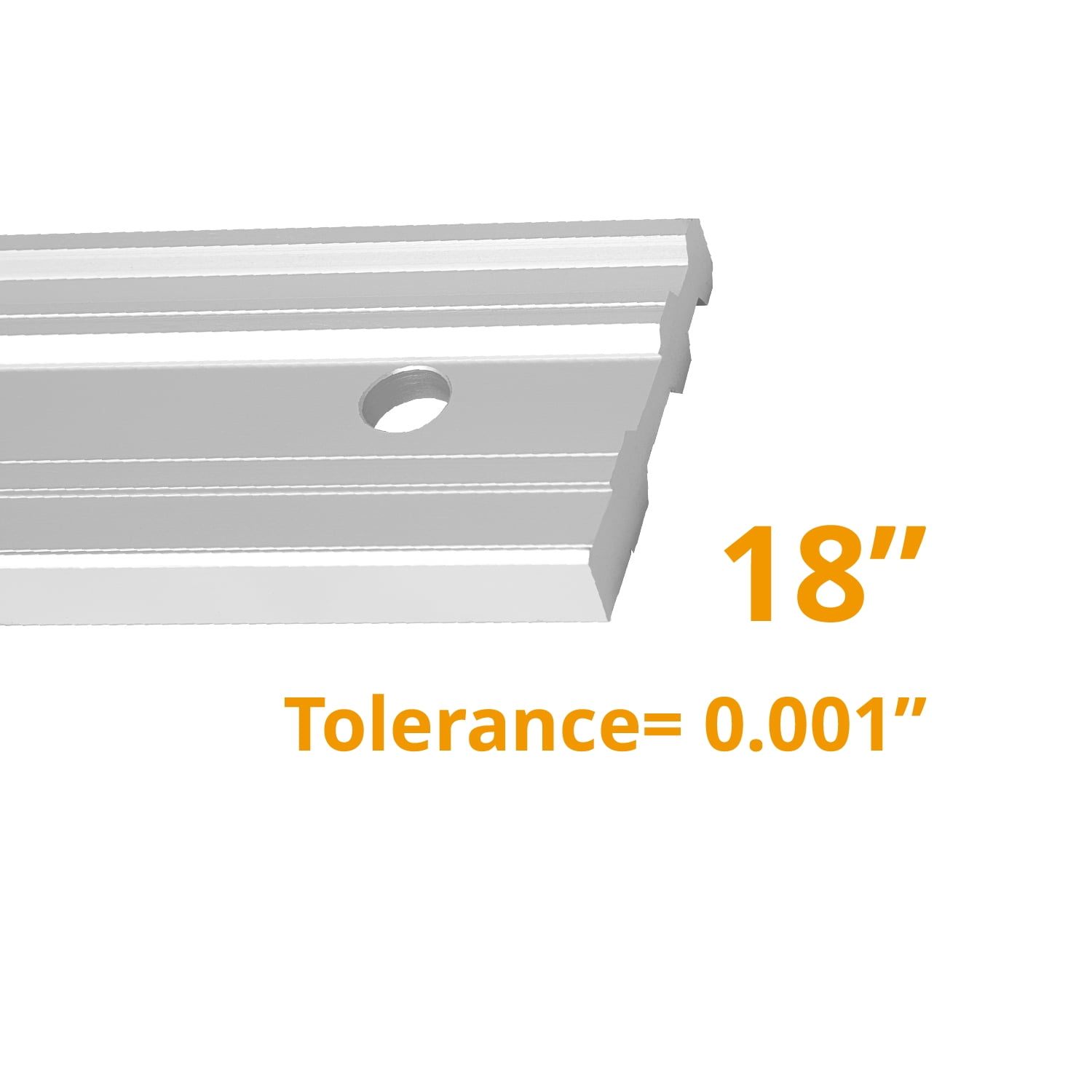 POWERTEC 18 Inch Straight Edges, Straight to Within .001'' Over 18'' Machined Flat, Precision Woodworking Tools for Table Saw, Router Table, MDF Workbench Top, Jointers, and Planers (71213)