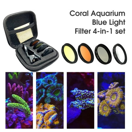 Image of 4 In 1 Phone Camera Lens Filter Orange Yellow Lens Filter For Fish Tank Aquarium Coral Photography