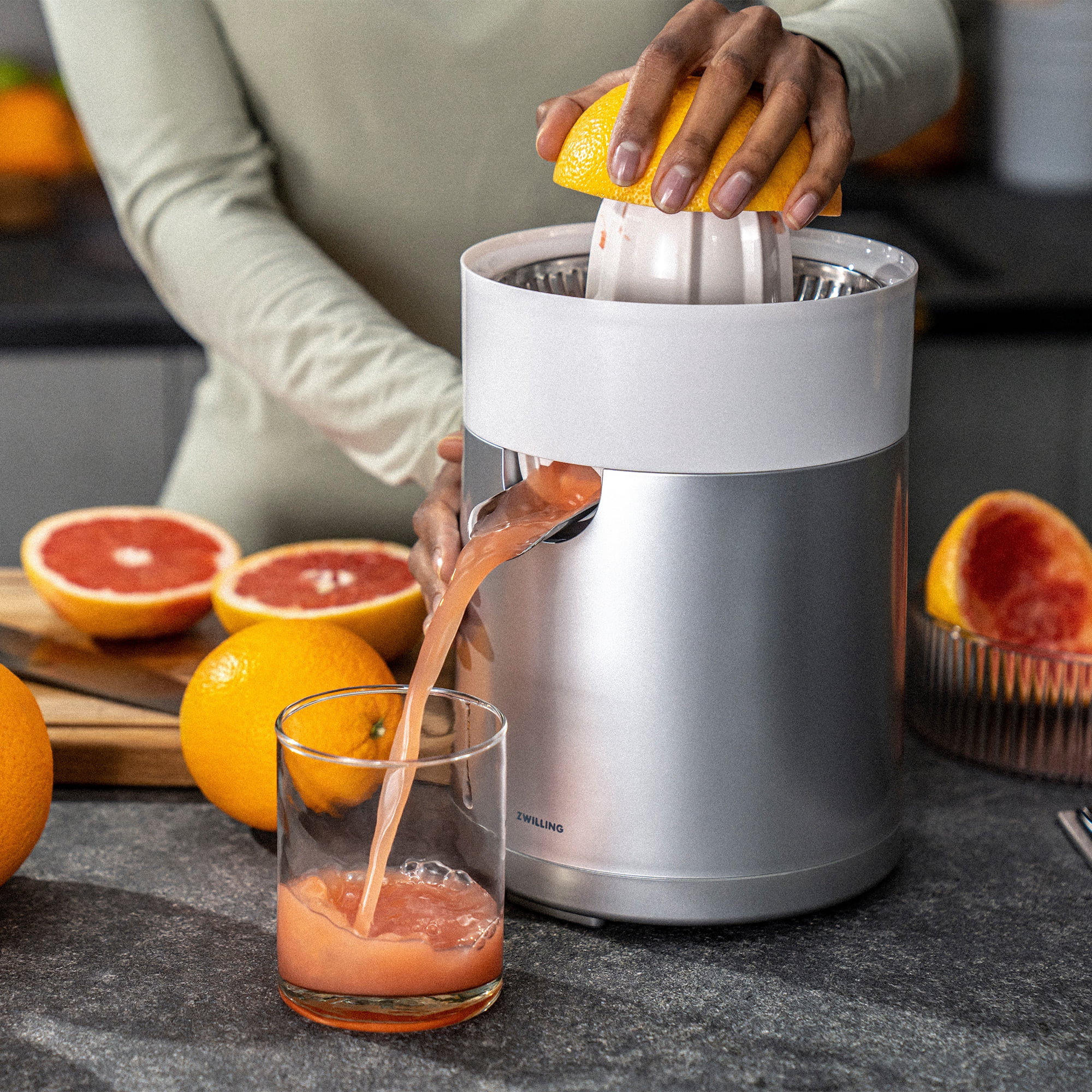 ZWILLING Enfinigy Citrus Juicer, Silver