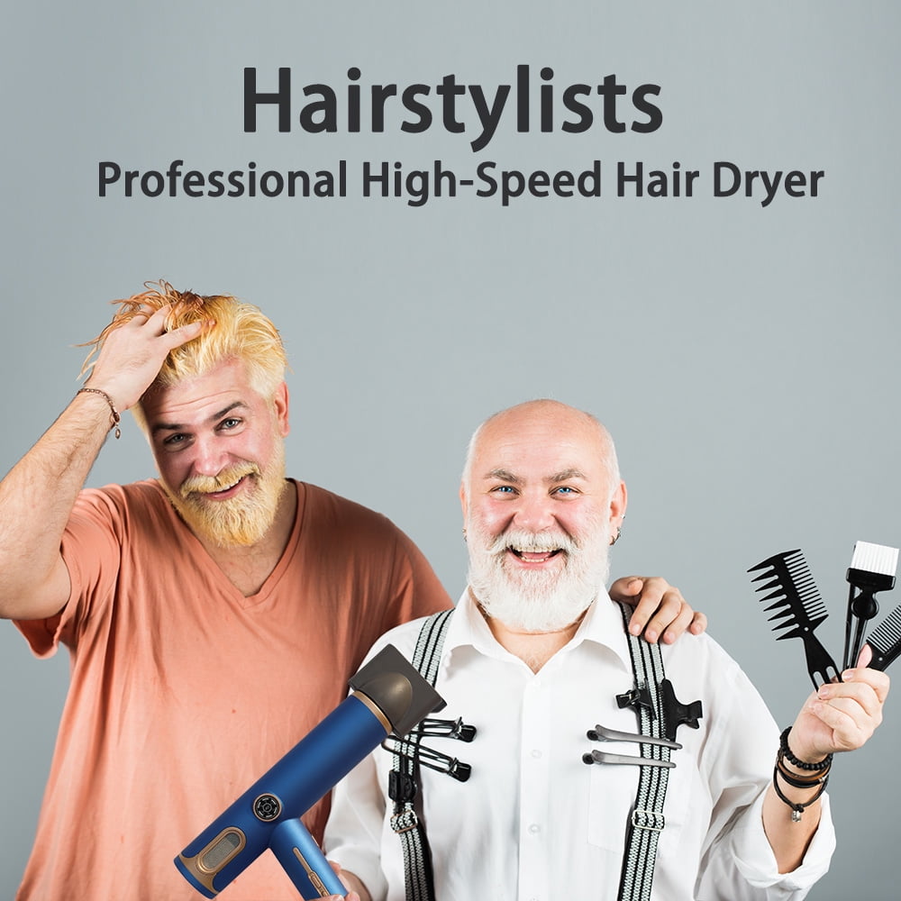 Hairstylists Hair Dryer with High-Speed Brushless Motor  Ionic Blow Dryer for Fast Drying