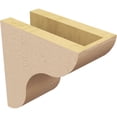 thumbnail image 5 of 4"W x 8"D x 8"H Classic Carmel Rough Cedar Woodgrain TimberThane Corbel, Primed Tan, 5 of 6