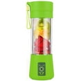 thumbnail image 2 of Personal Blender, Portable Juicer Electric Fruit Blender, Mini Blender Smoothie Maker Mixer, Usb Juice Blender, Rechargeable, 6 Blades In 3d For Excellent Blending, 380 Ml Green, 2 of 6