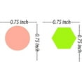 thumbnail image 2 of Multi-Shaped Color Coding Stickers 0.75 Inch Colorful Coding Labels Round Labels for Scrapbook 500 Pcs, 2 of 4