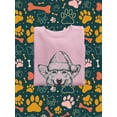 thumbnail image 3 of Smiling Corgi W Santa Hat Sweatshirt Men -Image by Shutterstock, Male Large, 3 of 4