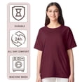 thumbnail image 4 of Crown Craze® Youth Short Sleeve T-Shirts 100% U.S. Cotton Crewneck Solid Tee Shirt (Orange, XL), 4 of 7