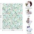 thumbnail image 4 of Light Blue Christmas Tree Pattern Blanket,Comfortable Soft Flannel Throw Blanket,All Season,Warm Lightweight Blankets for Sofa Bed Couch Living Room Chair,30"x40", 4 of 4