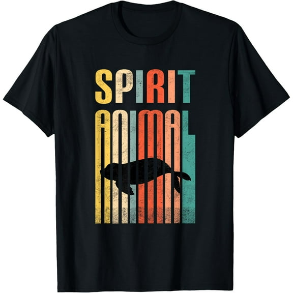 Seal Graphic Lover - Seal Spirit Animal T-Shirt men and women can wear, black, white, gifts